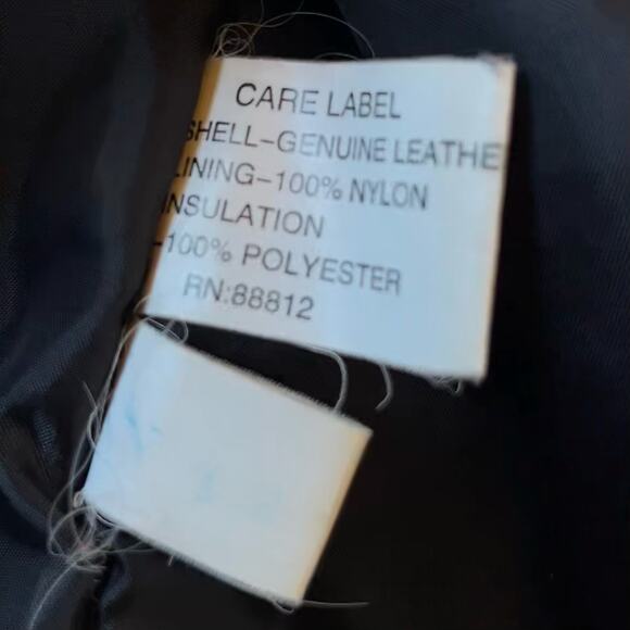 Leather Hooded Coat Removable Plush Lining - Picture 8 of 8